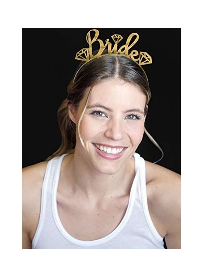 Generic Bride Headband Gold - Image 4