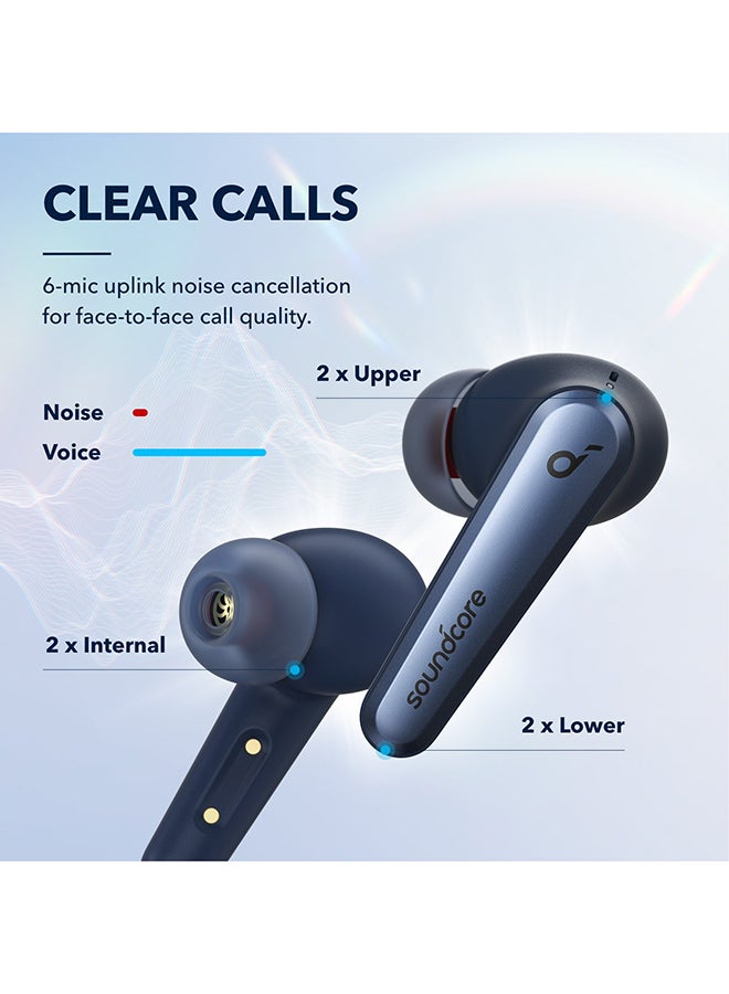 Soundcore - Liberty Air 2 Pro True Wireless Earbuds, Targeted Active Noise Cancelling, PureNote Technology, 6 Microphones For Calls, 26 Hours Playtime, HearID Personalized EQ, Bluetooth 5, Wireless Charging Blue - Image 1