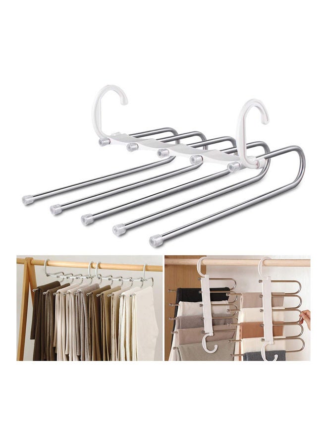 آيسانك علاقة ملابس مضادة للصدأ من 5 طبقات أبيض - Image 1