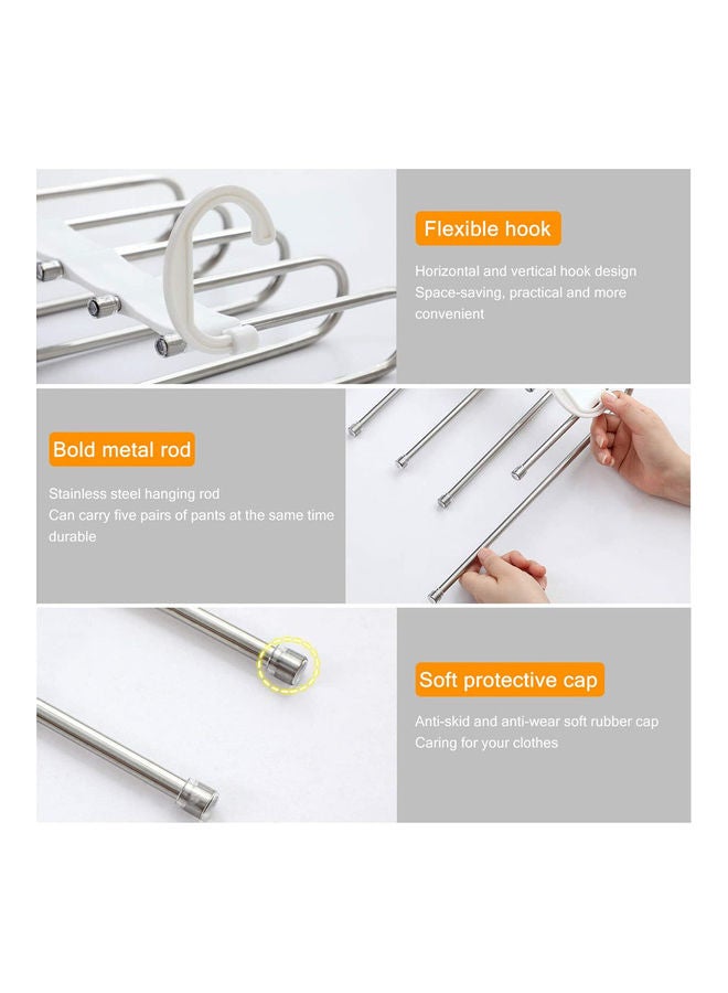 آيسانك علاقة ملابس مضادة للصدأ من 5 طبقات أبيض - Image 4