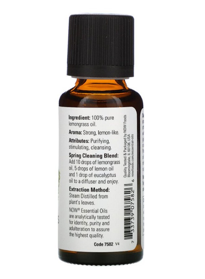 Now Foods Lemongrass Essential Oil 30ml  - Image 2