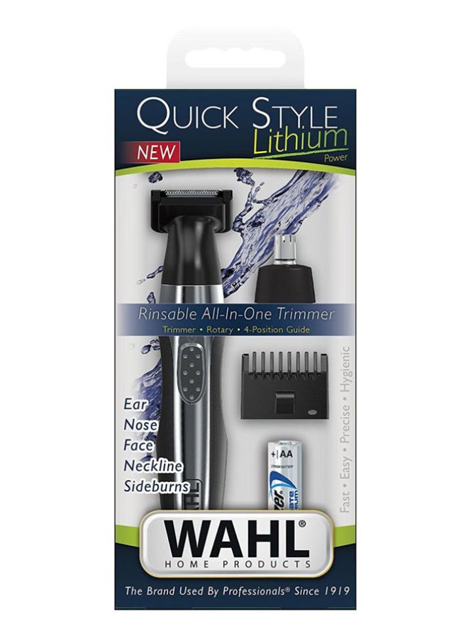 WAHL - Quick Style Lithium Wet And Dry Trimmer Kit Black/Grey/Silver - Image 1