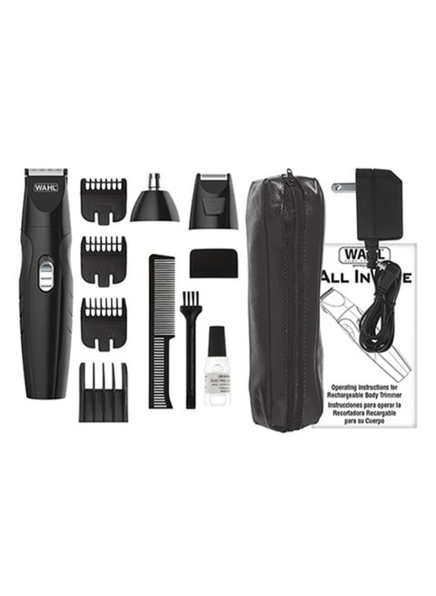 Rechargeable Grooming Kit Black/Silver/Clear