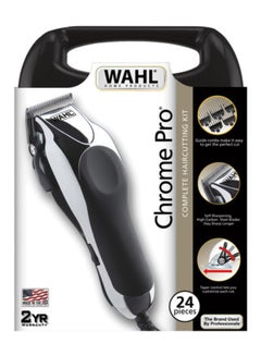 WAHL Chrome Pro Deluxe Hair Clipper Kit Black/Silver  - Image 3