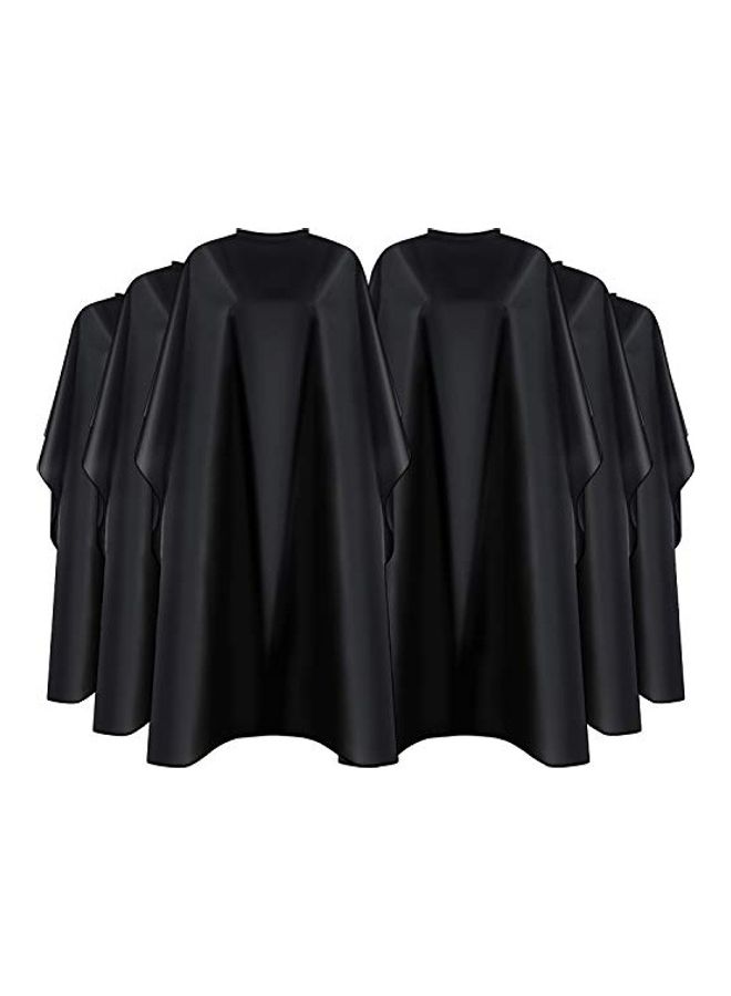 Generic 6-Piece Professional Hair Cutting Cape Black 55x35inch - Image 1