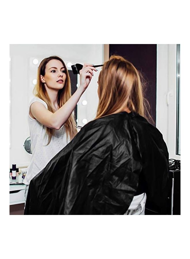 Generic 6-Piece Professional Hair Cutting Cape Black 55x35inch - Image 4