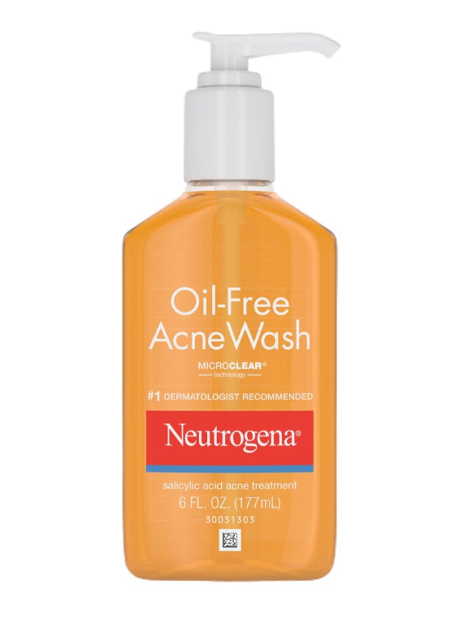 Neutrogena Oil Free Acne Face Wash 177ml - Image 1
