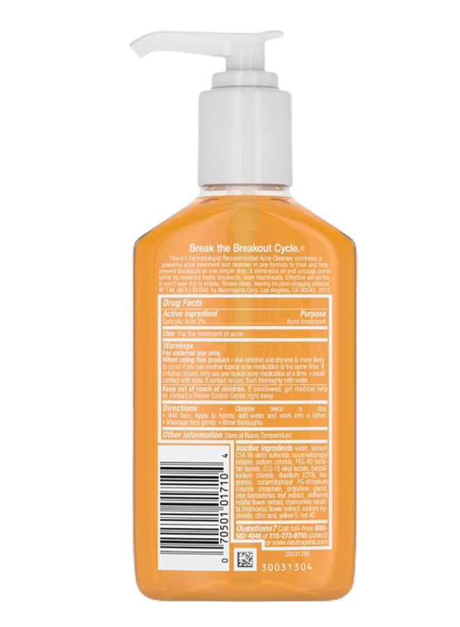 Neutrogena Oil Free Acne Face Wash 177ml - Image 2