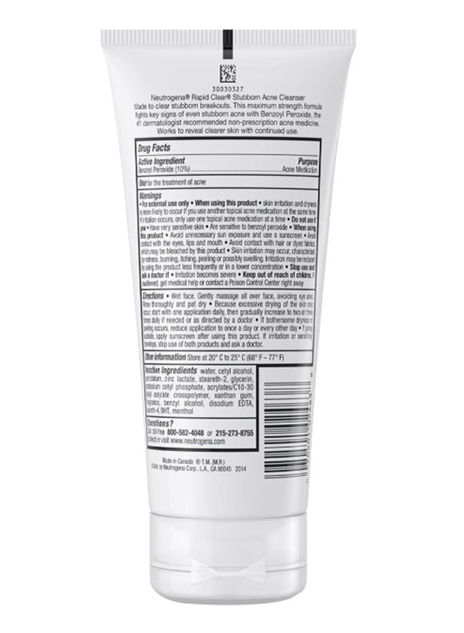 Neutrogena - Rapid Clear Stubborn Acne Cleanser 5Fluid Ounce - Image 1