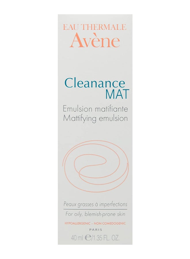 Avene - Cleanance Mat Mattifying Emulsion Cream White 40ml - Image 1