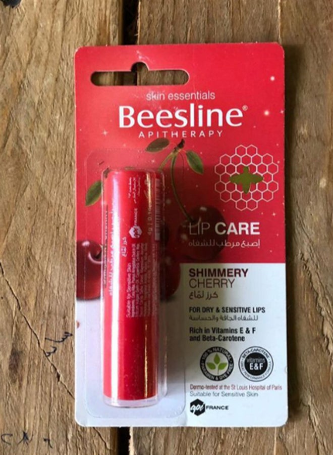 Beesline Shimmery Cherry Lip Care, Cherry Red 4grams  - Image 2