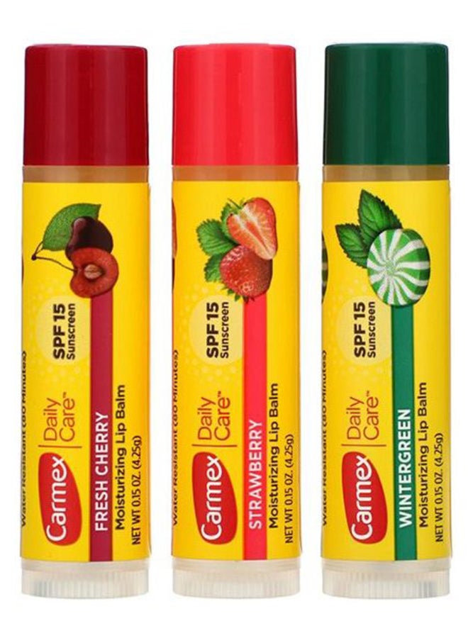 CARMEX 3-Piece Daily Care Lip Balm Set 12.75grams  - Image 1