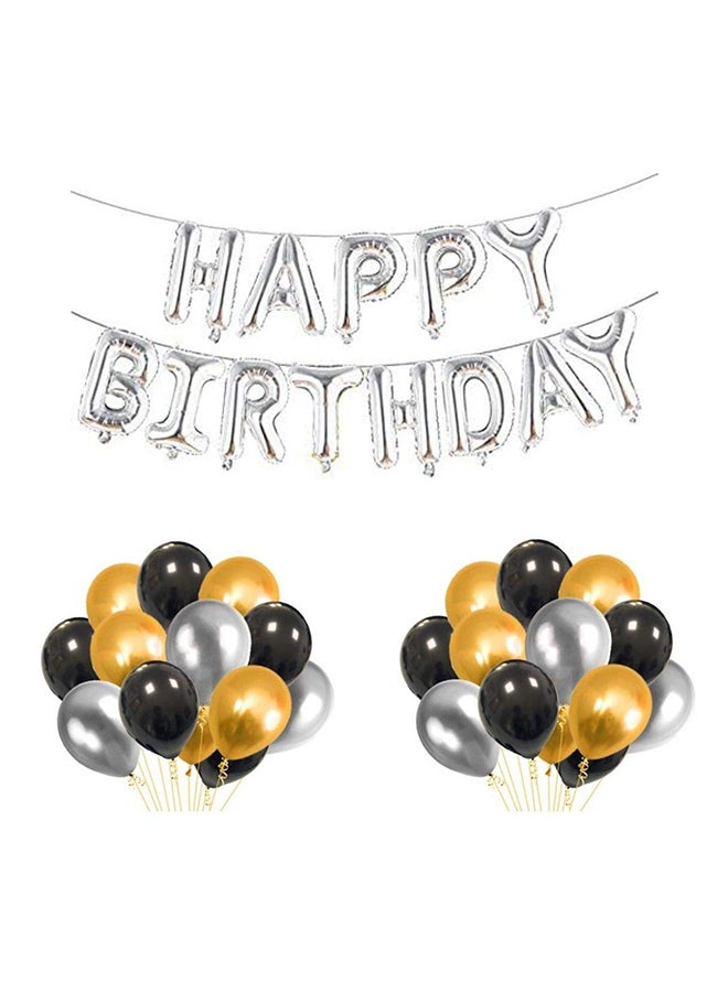 31-Piece Happy Birthday Balloon Decoration Set 230x250cm  - Image 1