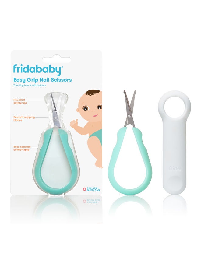 fridababy - Easy Grip Nail Scissors With Grip And Safety Case - Image 1