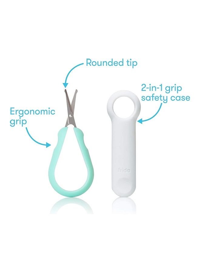 fridababy - Easy Grip Nail Scissors With Grip And Safety Case - Image 1
