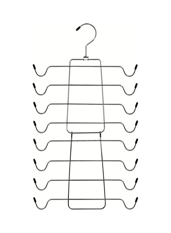 ISank Metal Folding Organizer Hangers Silver/Black - Image 1