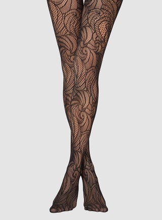 Patterned Fishnet Stockings Black - v1616595448/N45375124V_1