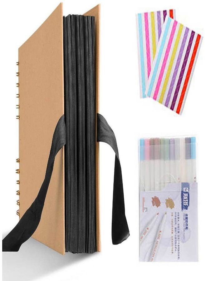 Generic Scrapbook Photo Album Set Multicolour 29x21.5cm  - Image 1