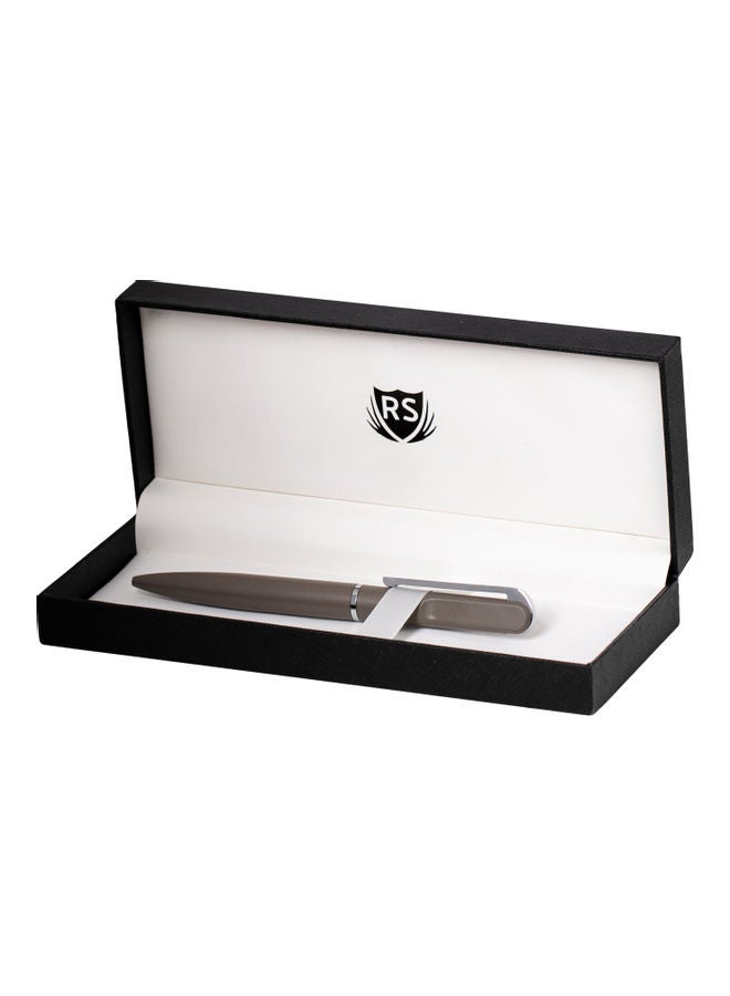 آر إس قلم مع علبة فضي رمادي - Image 1