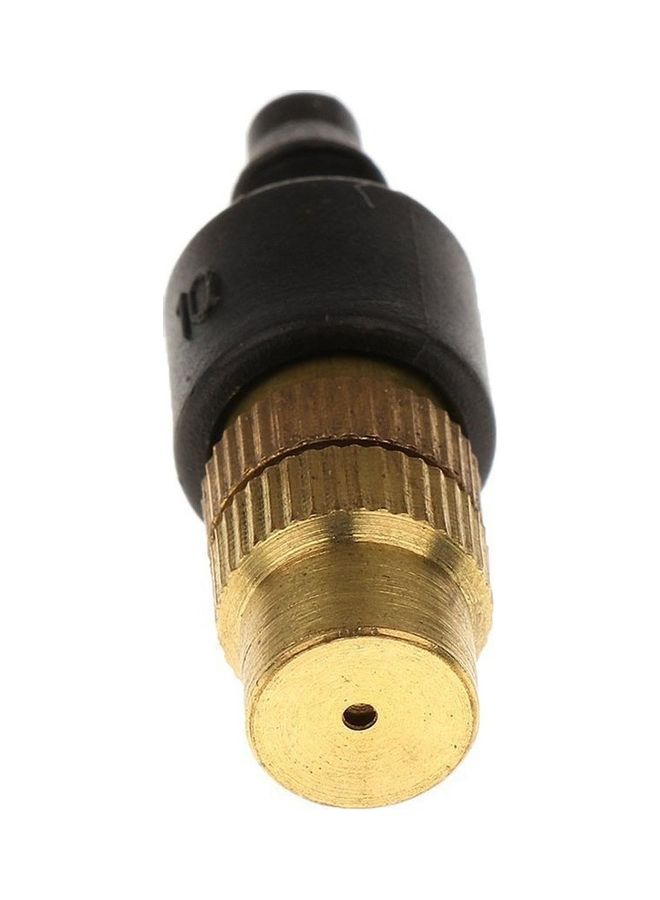 25-Piece Adjustable Sprayer Brass Atomizing Nozzle Gold/Black