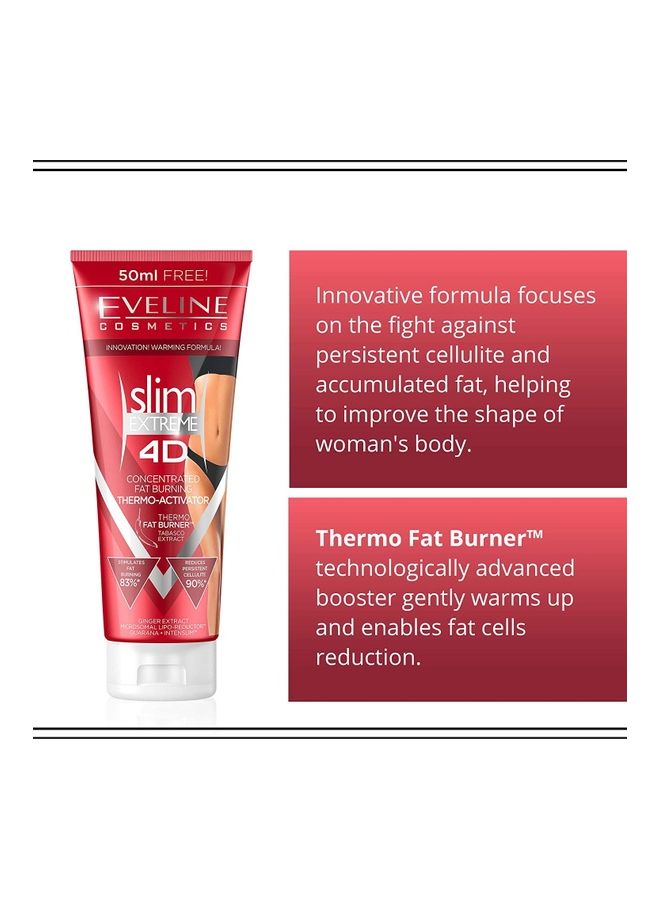 Eveline Slim Extreme 4D Concentrated Fat Burning Thermo Activator 250ml  - Image 2