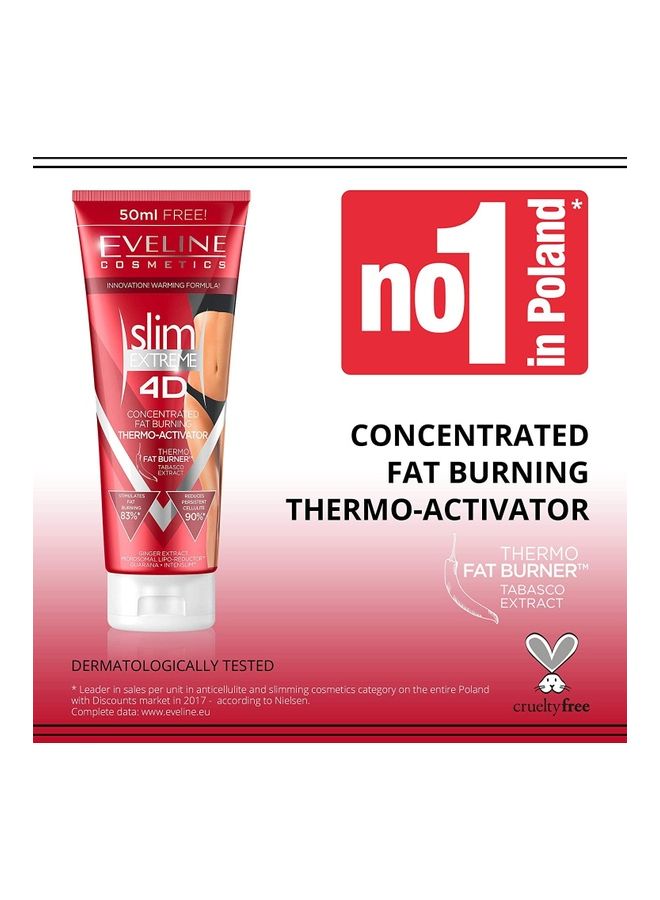 Eveline Slim Extreme 4D Concentrated Fat Burning Thermo Activator 250ml  - Image 4