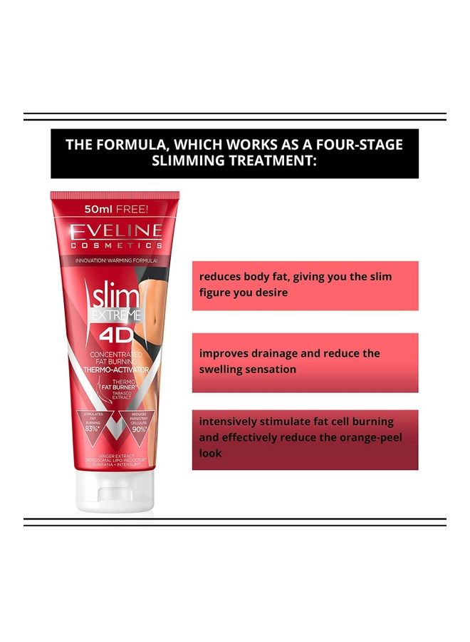 Eveline Slim Extreme 4D Concentrated Fat Burning Thermo Activator 250ml  - Image 5