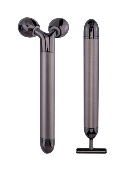 Electric Jade Massage Roller Grey 15.6cm