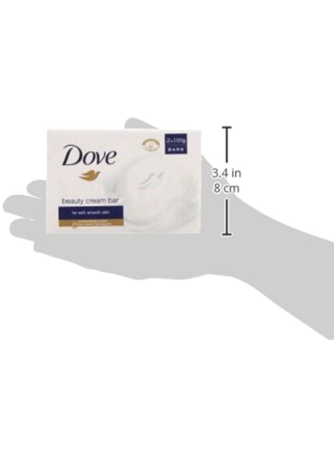 دوف مجموعة صابون الجمال مكونة من قطعتين أبيض 400جرام - Image 3