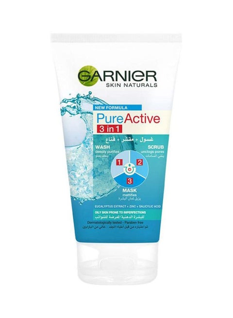 Pure Active 3 In 1 Clay Mask 100ml