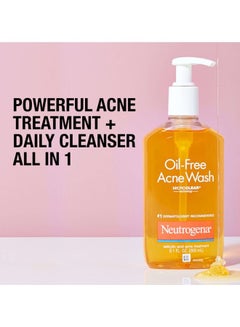 Neutrogena Microclear Oil-Free Acne Wash Yellow 269ml  - Image 3