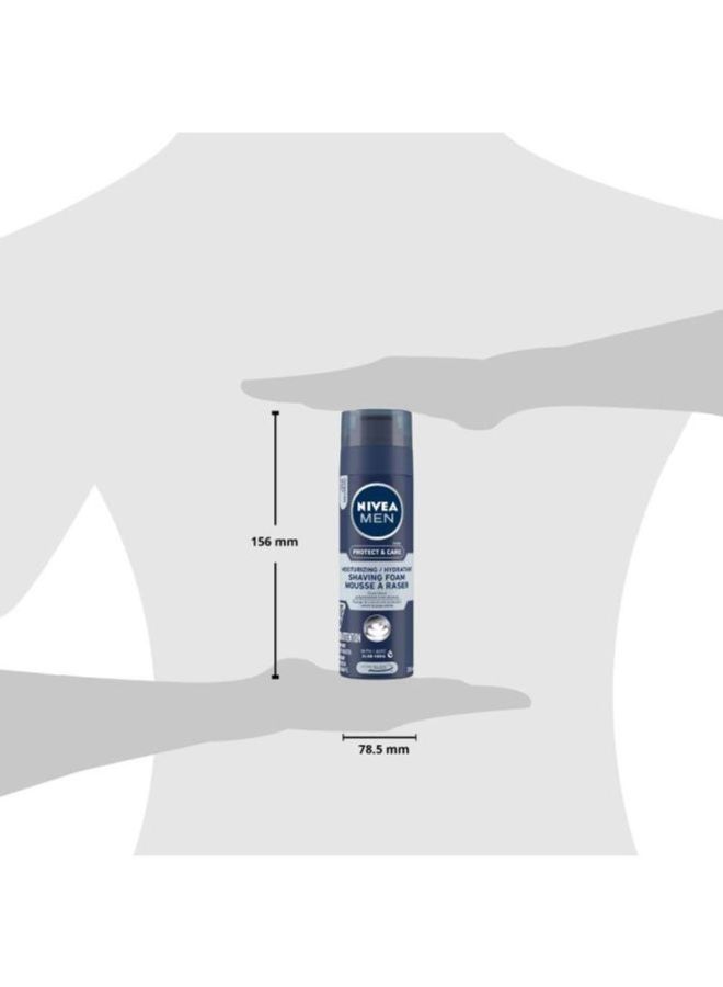Nivea - Men Protect And Care Shaving Foam, Aloe Vera And Provitamin B5 200ml - Image 1