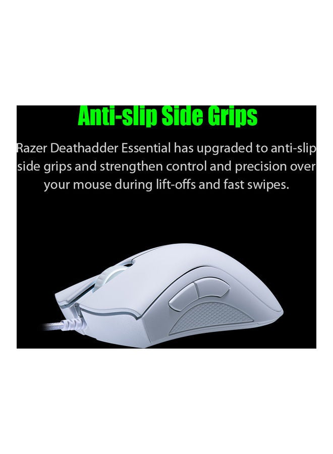 RAZER - DeathAdder Essential Wired Gaming Mouse White - Image 1