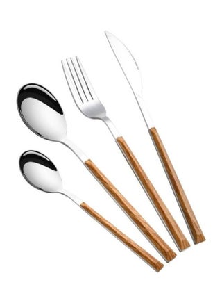 4-Piece Basic Flatware And Cutlery Set Brown - v1616600629/N45746358A_1