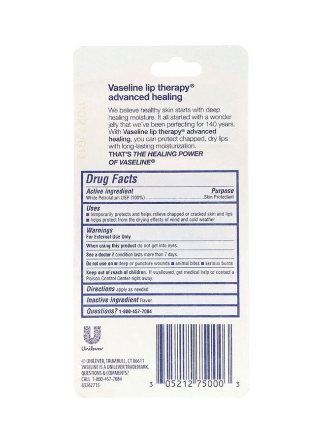 Vaseline Lip Therapy Skin Protectant Advanced Formula 10grams - Image 3
