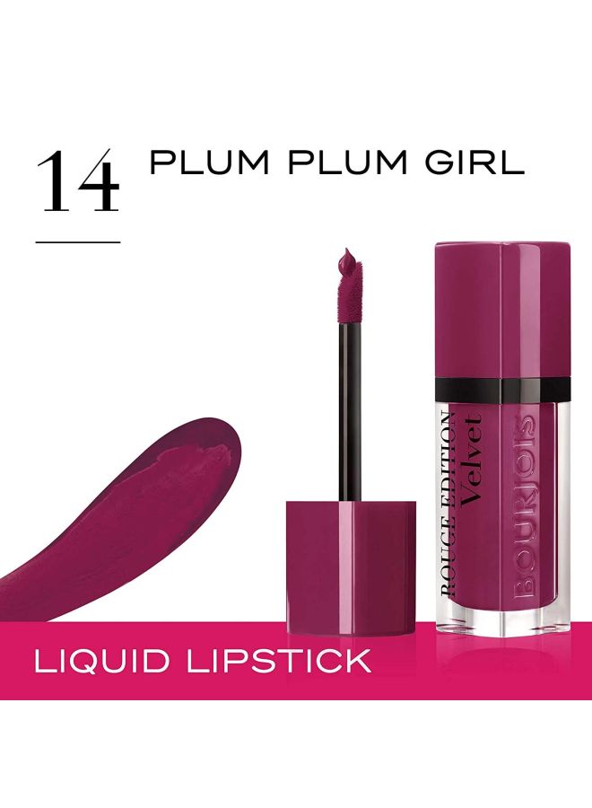 BOURJOIS PARIS - Rouge Edition Liquid Lipstick 14 Plum Plum Girl - Image 1