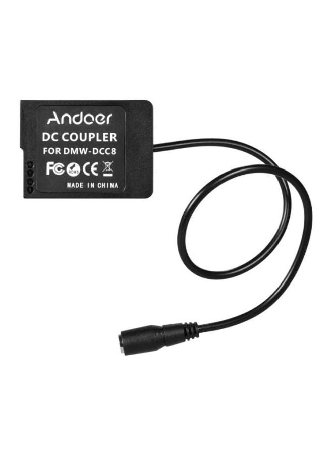 ANDOER DC Coupler Power Adapter For Camera Black - Image 2