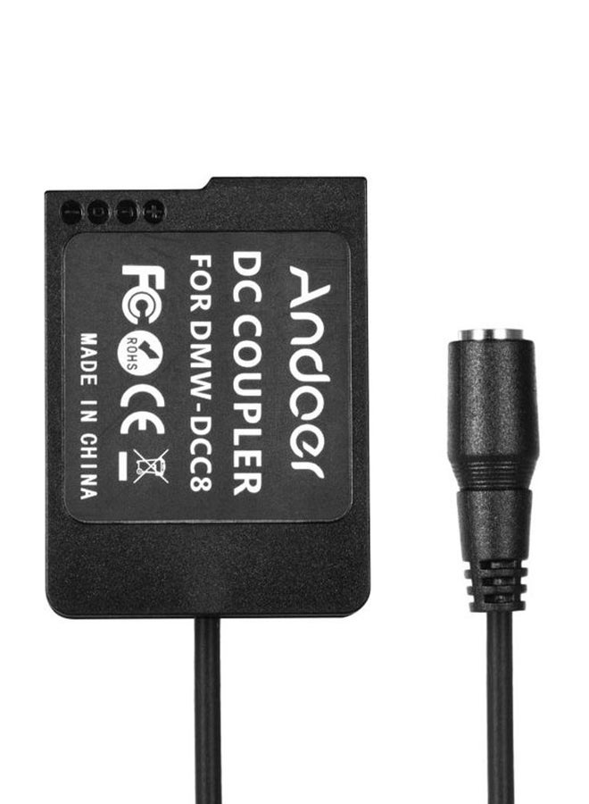 ANDOER DC Coupler Power Adapter For Camera Black - Image 4