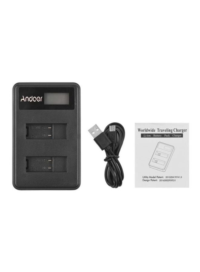 ANDOER Dual LCD Camera Battery Charger For LCD2-Gopro 5 Black - Image 3