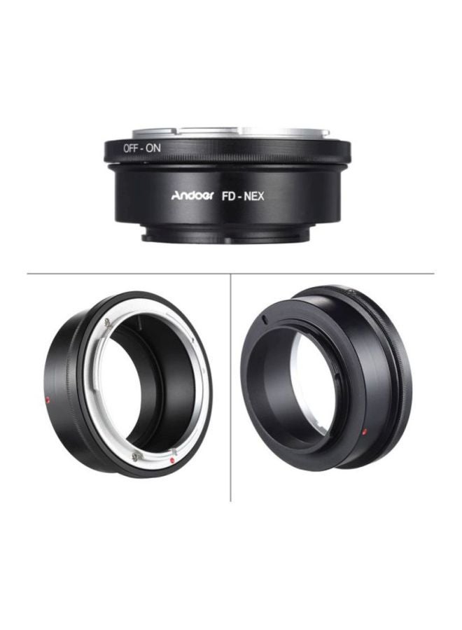 Lens Mount Adapter Ring For Canon FD /Sony NEX E Digital Camera Body Black/Silver 