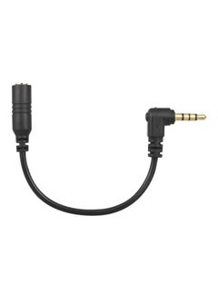 docooler EY-S04 3 Pole TRS Female To 4 TRRS Male 90 Degree Right Angled Microphone Adapter Cable Black  - Image 1