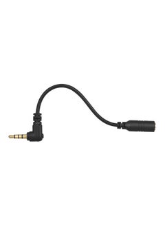 docooler EY-S04 3 Pole TRS Female To 4 TRRS Male 90 Degree Right Angled Microphone Adapter Cable Black  - Image 3