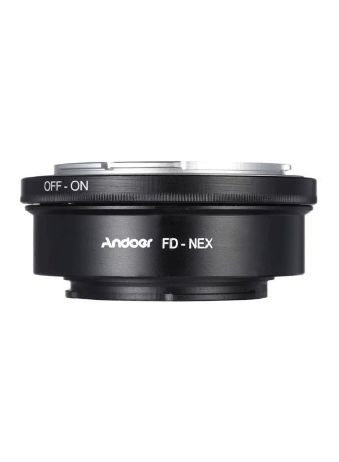Lens Mount Adapter Ring For Canon FD /Sony NEX E Digital Camera Body Black/Silver 