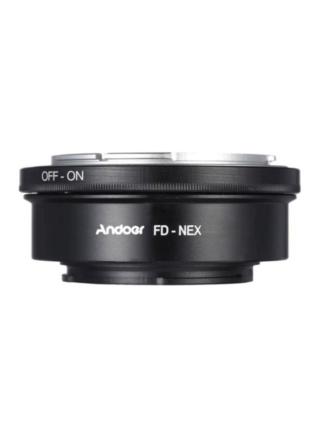 أندوير حلقة محول لتثبيت عدسة كاميرا كانون FD/ سوني NEX E الرقمية أسود/فضي  - Image 4
