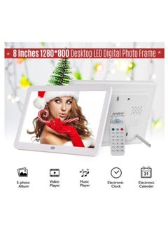 ANDOER LED Digital Photo Frame With Remote Control White  - Image 4