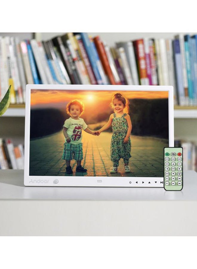 ANDOER 15 Inch Large Screen LED Digital Photo Frame With Motion Detection Sensor Touch Keys, Support Remote Control White  - Image 4