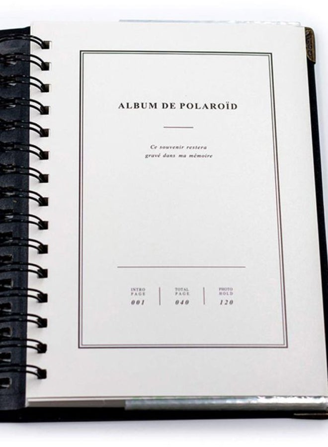 Ozone 120 Pockets Mini Photo Album For Fujifilm Instax Mini Cameras Black - Image 4