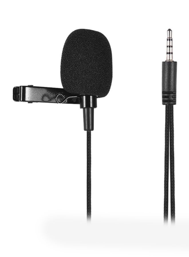ANDOER Portable Clip-On Lapel Lavalier Condenser Mic D5927 D5927 Black  - Image 2
