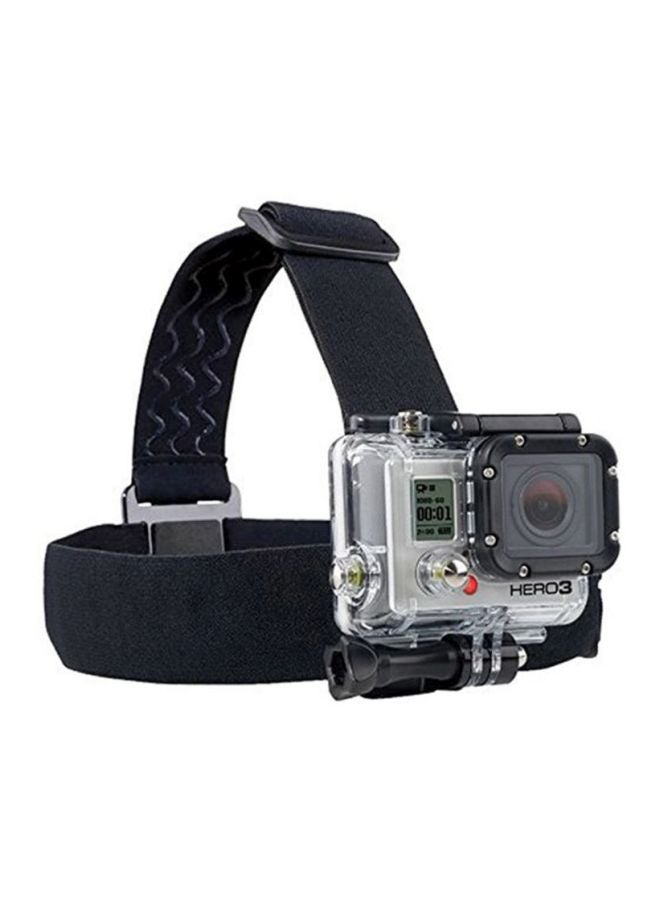 Ozone - Head Strap Elastic Band Mount With 3 Strip For GoPro Hero 1/2/3/3 Plus Black - Image 1