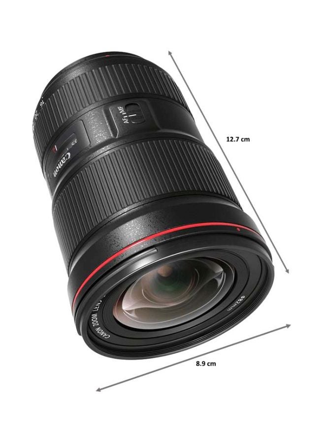 كانون عدسة تكبير EF ببعد بؤري 16-35 مم وفتحة عدسة F/2.8L III USM بزاوية فائقة الاتساع لكاميرا كانون أسود - Image 2